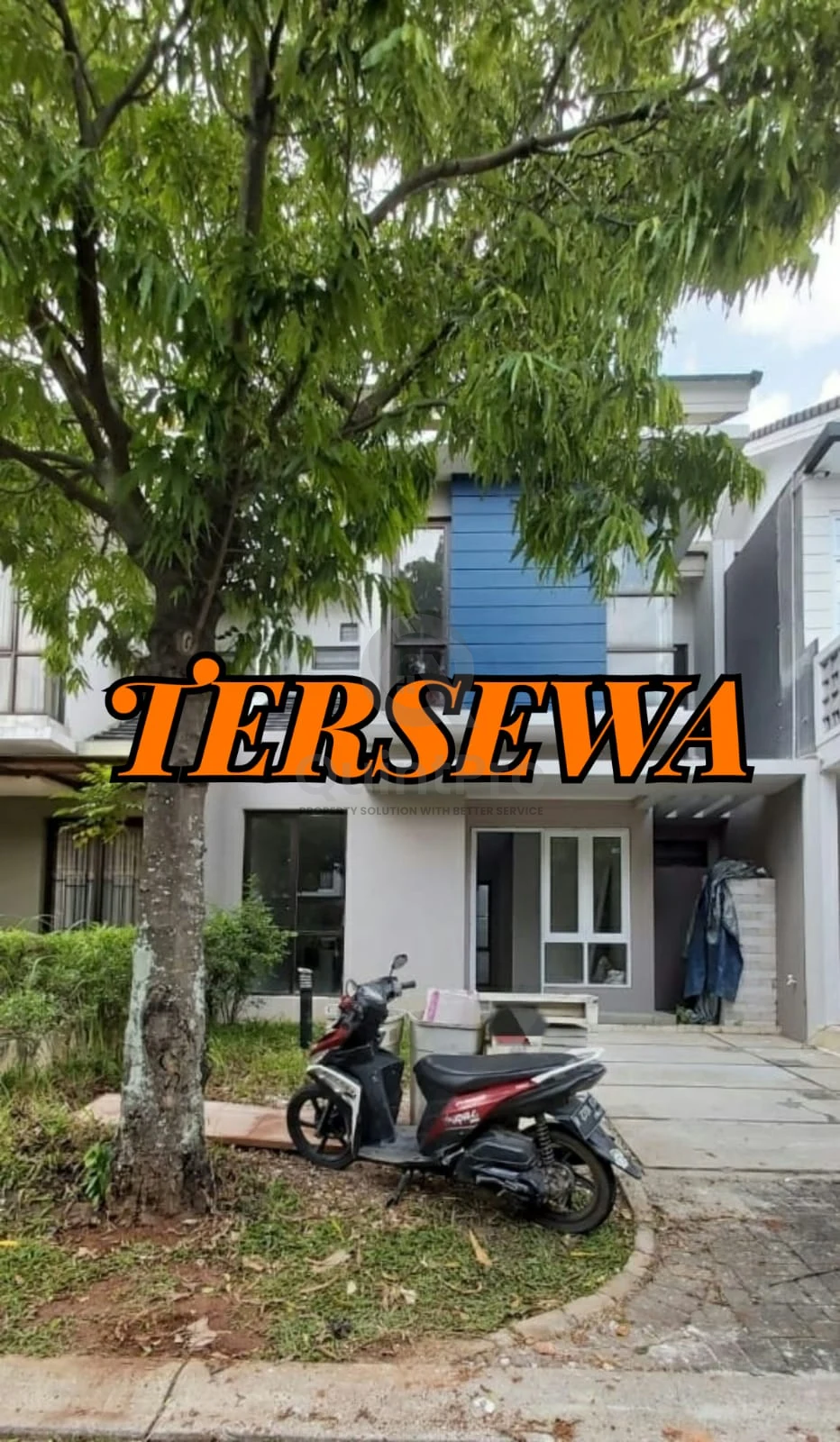 Rumah 4KT 2 Lantai Disewa di Foresta BSD City, Halaman Hijau Asri