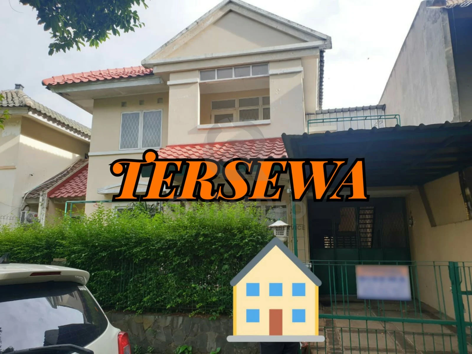 Rumah 3+1KT Disewa di Puspita Loka BSD City, Halaman Hijau Asri 2 Lantai