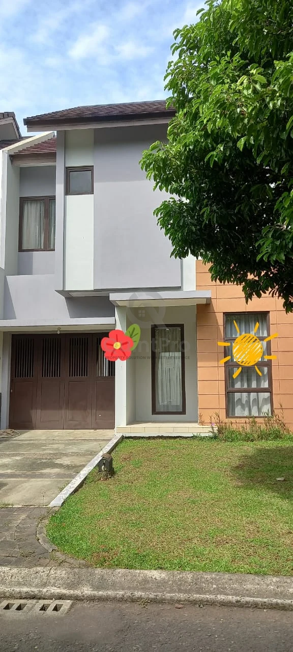 Rumah 3+1KT Disewa di Eternity BSD City, Modern Minimalis Halaman Asri