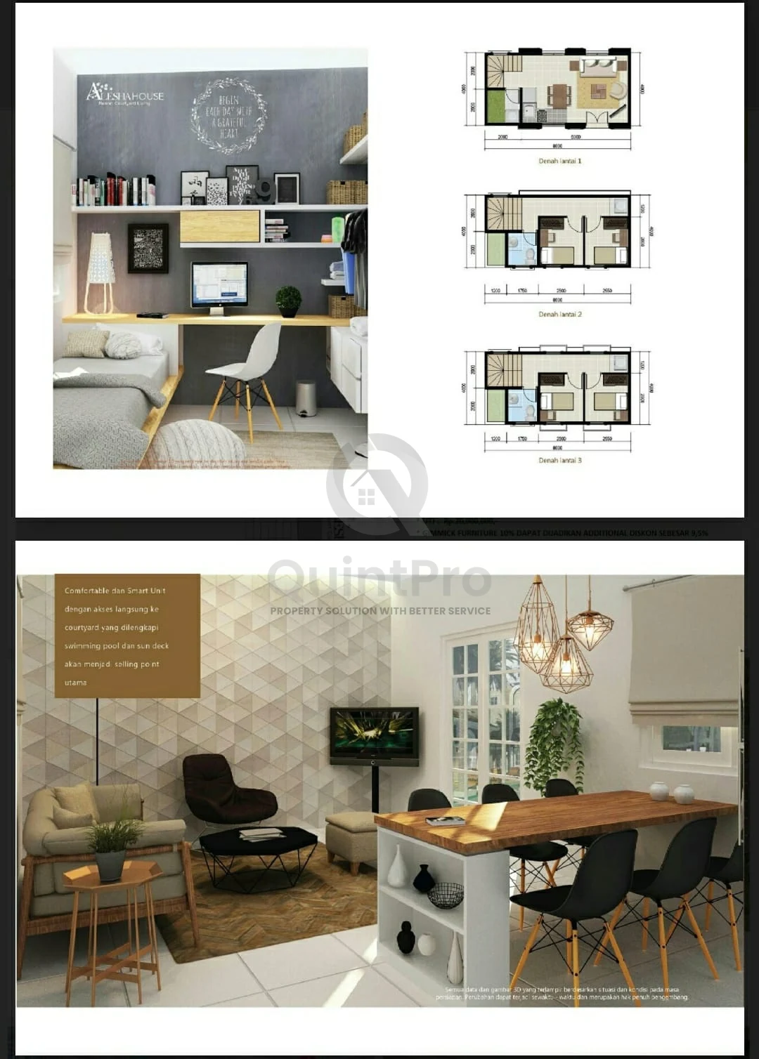 Rumah 4KT 2 Lantai di Alesha House BSD, PPJB Siap Bangun — foto 3