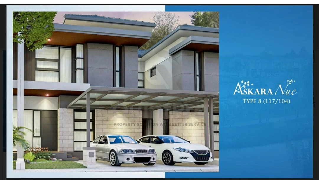 Rumah Modern 3+1KT 117m² Askara Nue BSD, 2 Lantai Design Minimalis PPJB