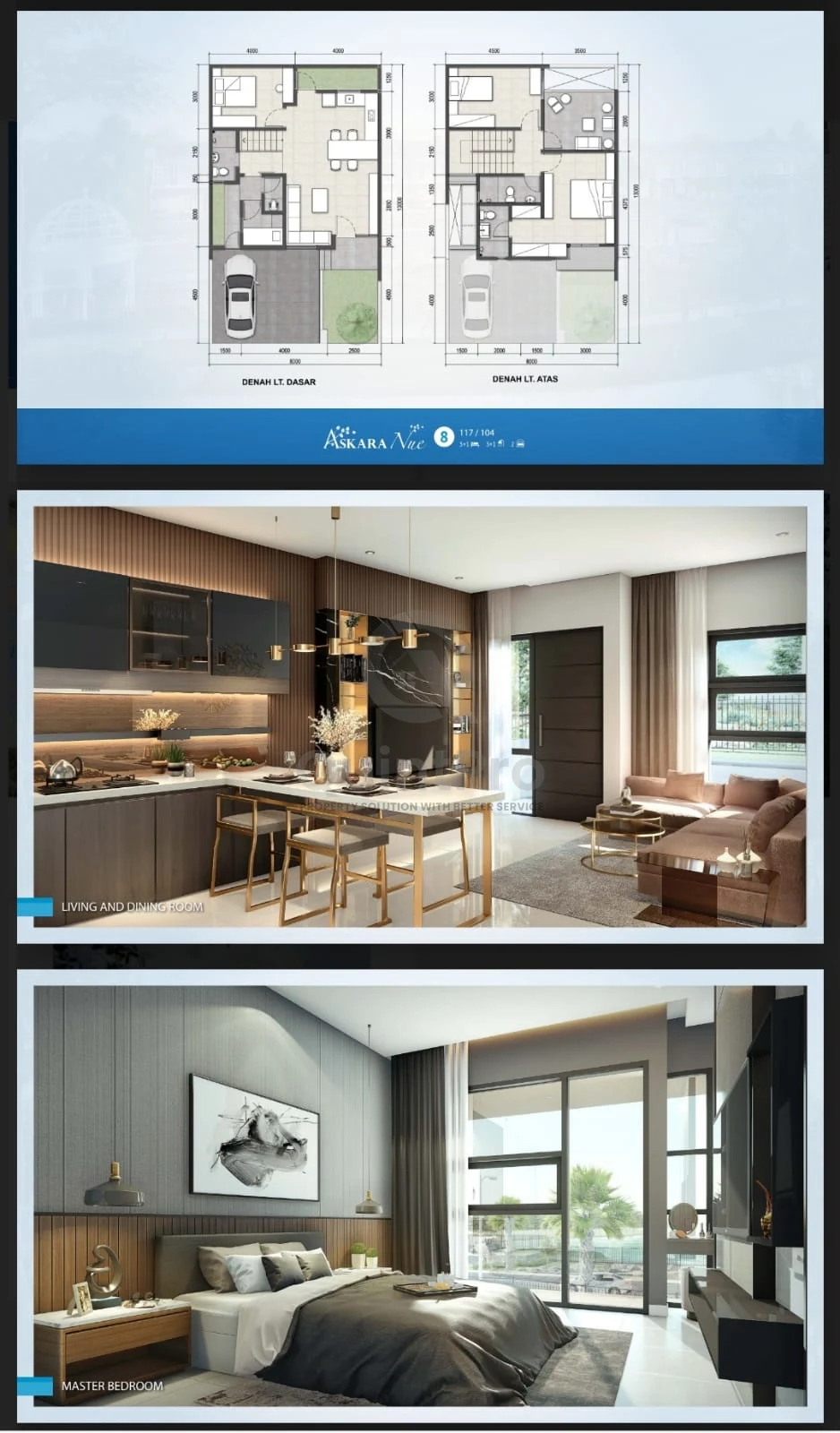Rumah Modern 3+1KT 117m² Askara Nue BSD, 2 Lantai Design Minimalis PPJB — foto 2