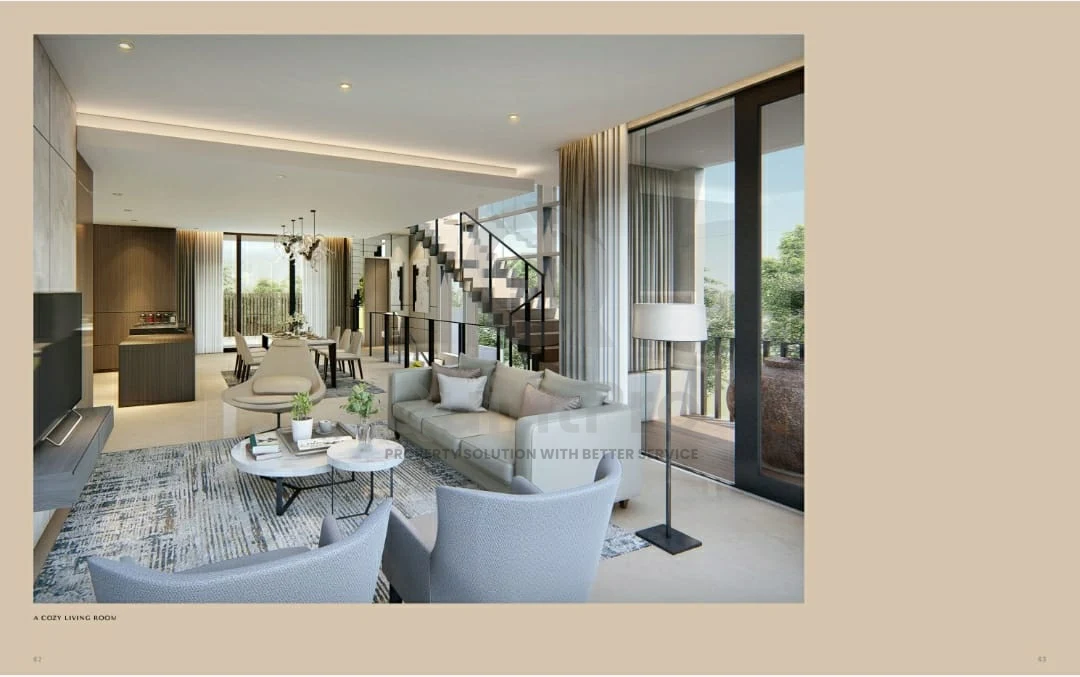 Rumah Modern 4+1KT 398m² di Enchante BSD, 3 Lantai Lift SHM Semi-Furnished — foto 3