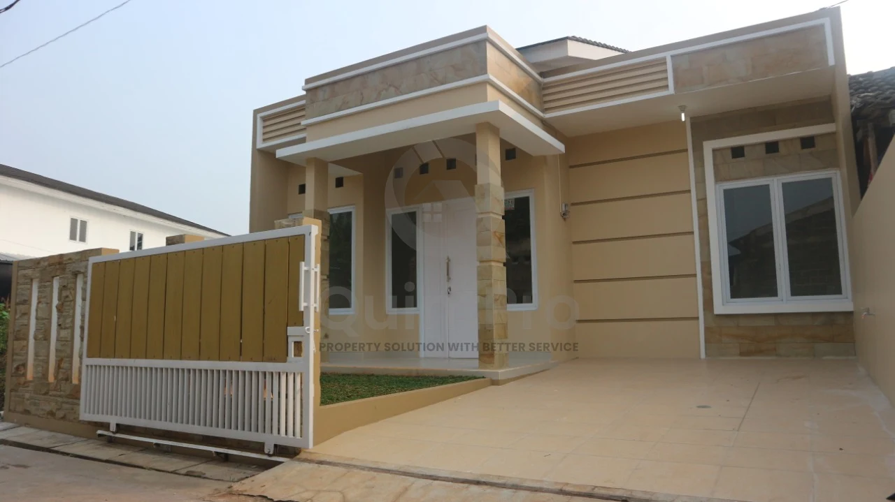 Rumah Modern 2KT di Bumi Puspitek Asri Serpong, SHM Granit Siap Huni
