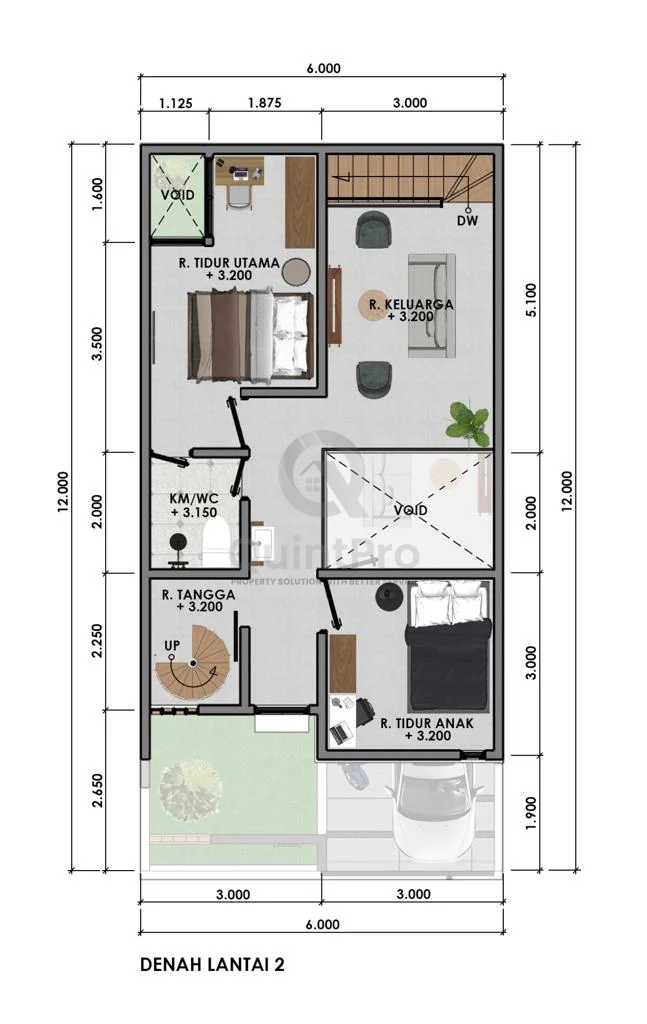 Rumah Modern 3+1KT di Nusa Loka BSD, 2,5 Lantai SHM Tropical Industrial — foto 3