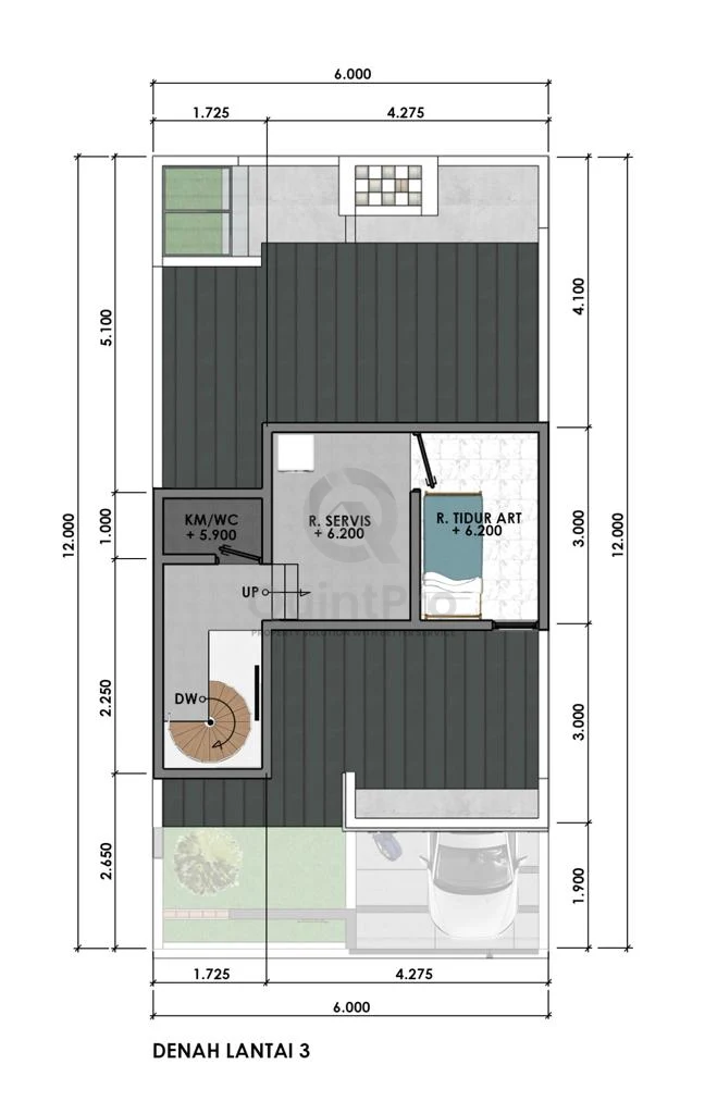 Rumah Modern 3+1KT di Nusa Loka BSD, 2,5 Lantai SHM Tropical Industrial — foto 4