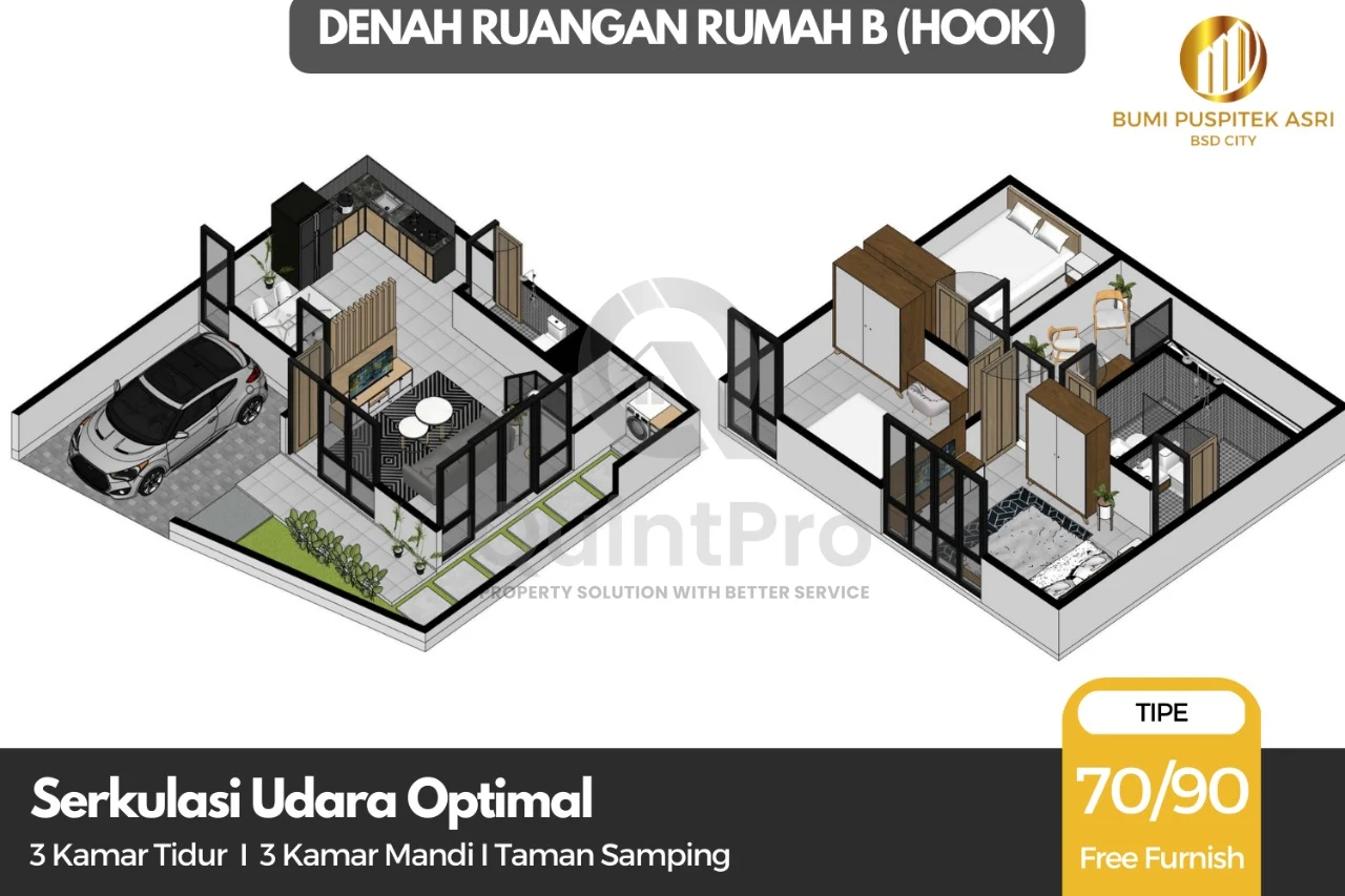 Rumah Modern 3KT di Bumi Puspitek Asri Serpong, 3 Km ICE BSD SHM — foto 4