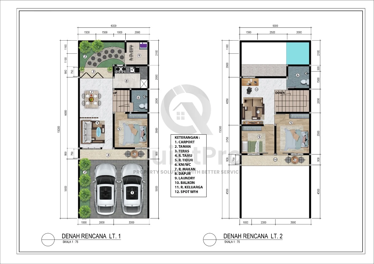 Rumah Modern Tropis 3KT 2 Lantai di Kencana Loka BSD, Bangunan 2023 SHM — foto 2