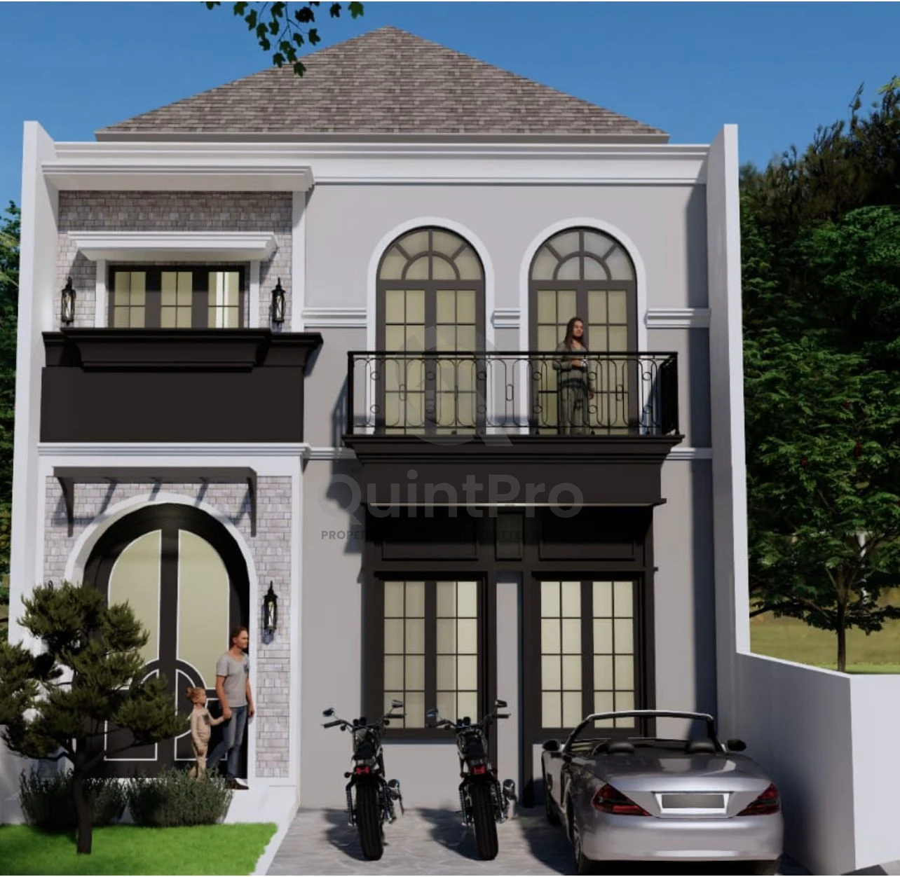 Rumah Modern 4+1KT 190m² di Griya Loka BSD, 2 Lantai SHM Siap Huni