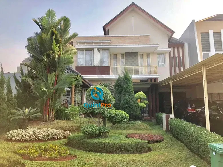 Rumah 3+1KT 2 Lantai di La Vintage Delatinos BSD, Halaman Hijau Asri SHM