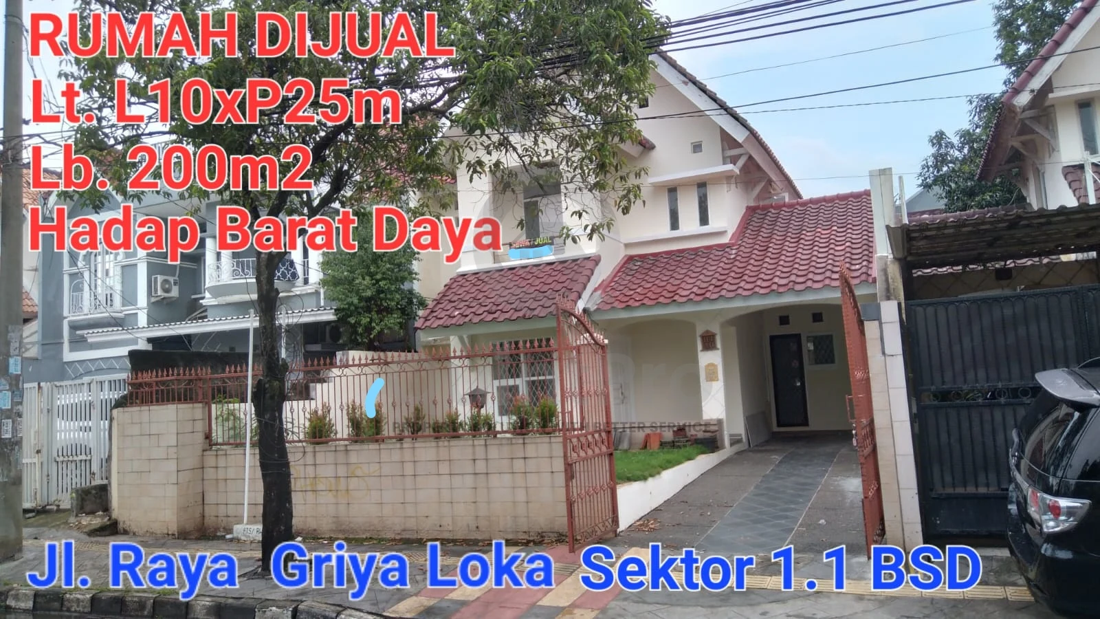 Rumah 3+1KT 250m² di Griya Loka BSD, 2 Lantai SHM Bebas Banjir