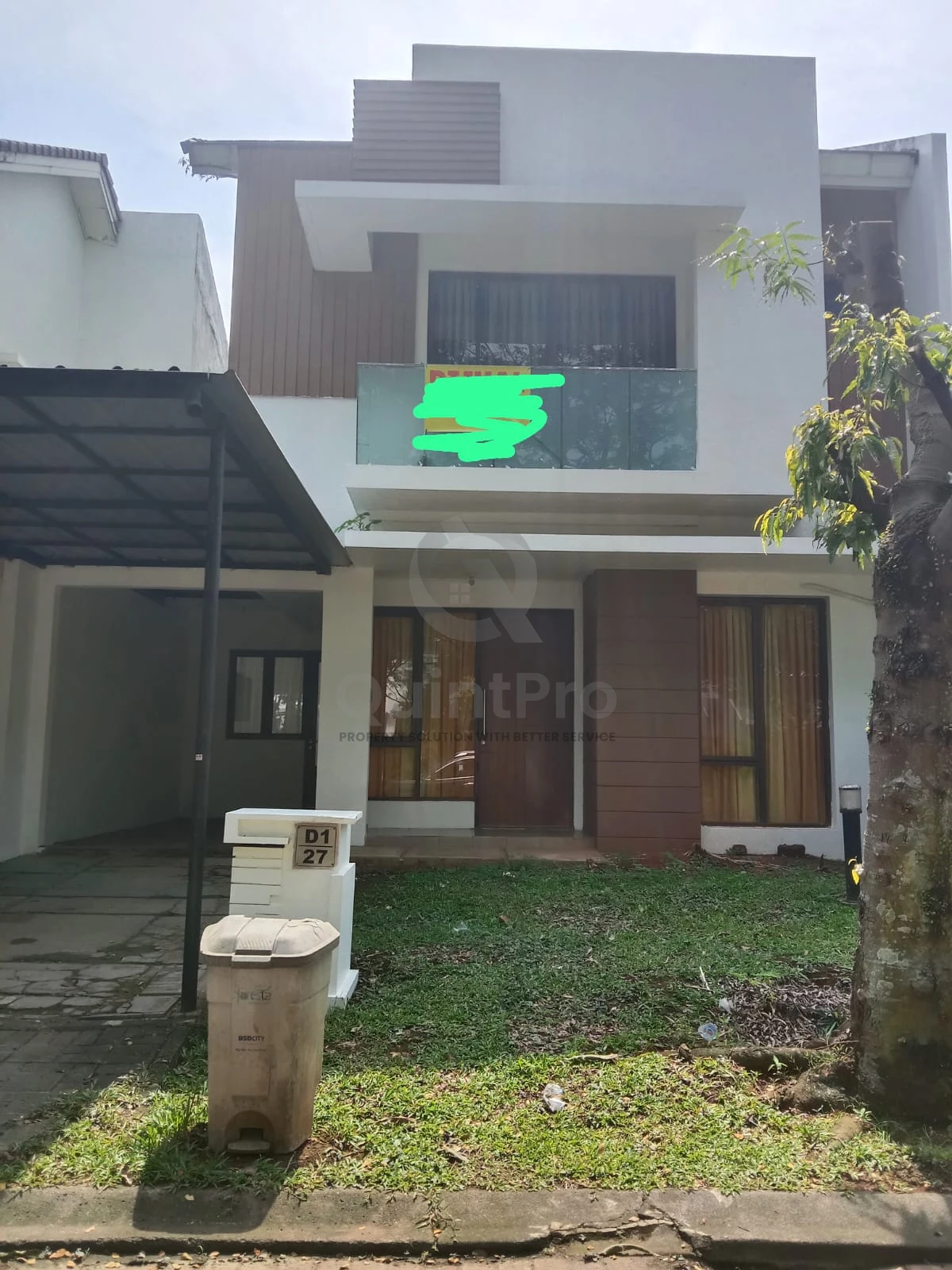 Rumah Modern 3+1KT di Foresta Albera BSD, 180m² SHM Halaman Asri