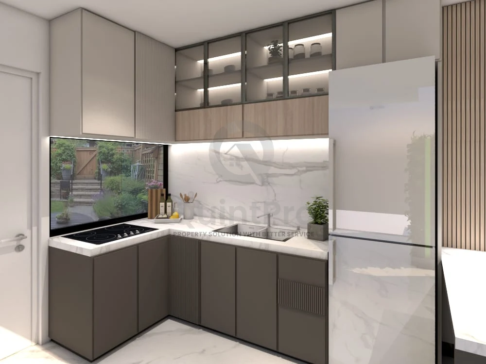 Rumah Modern 4KT 2 Lantai di Griya Loka BSD, Hook Position Bebas Banjir HGB — foto 3