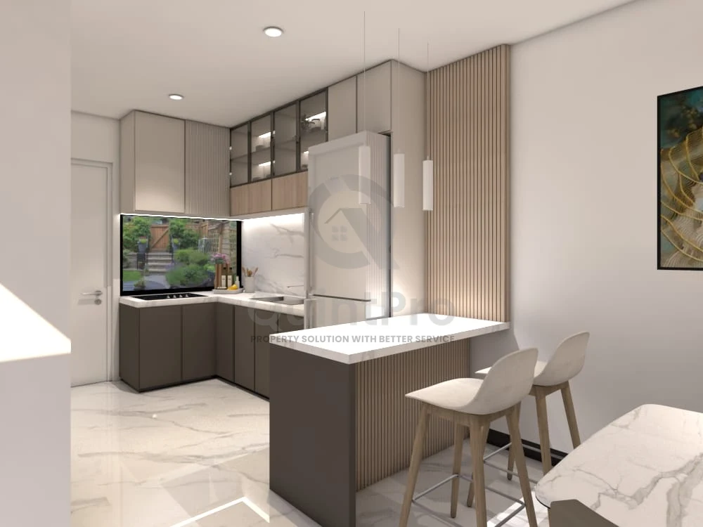 Rumah Modern 4KT 2 Lantai di Griya Loka BSD, Hook Position Bebas Banjir HGB — foto 4