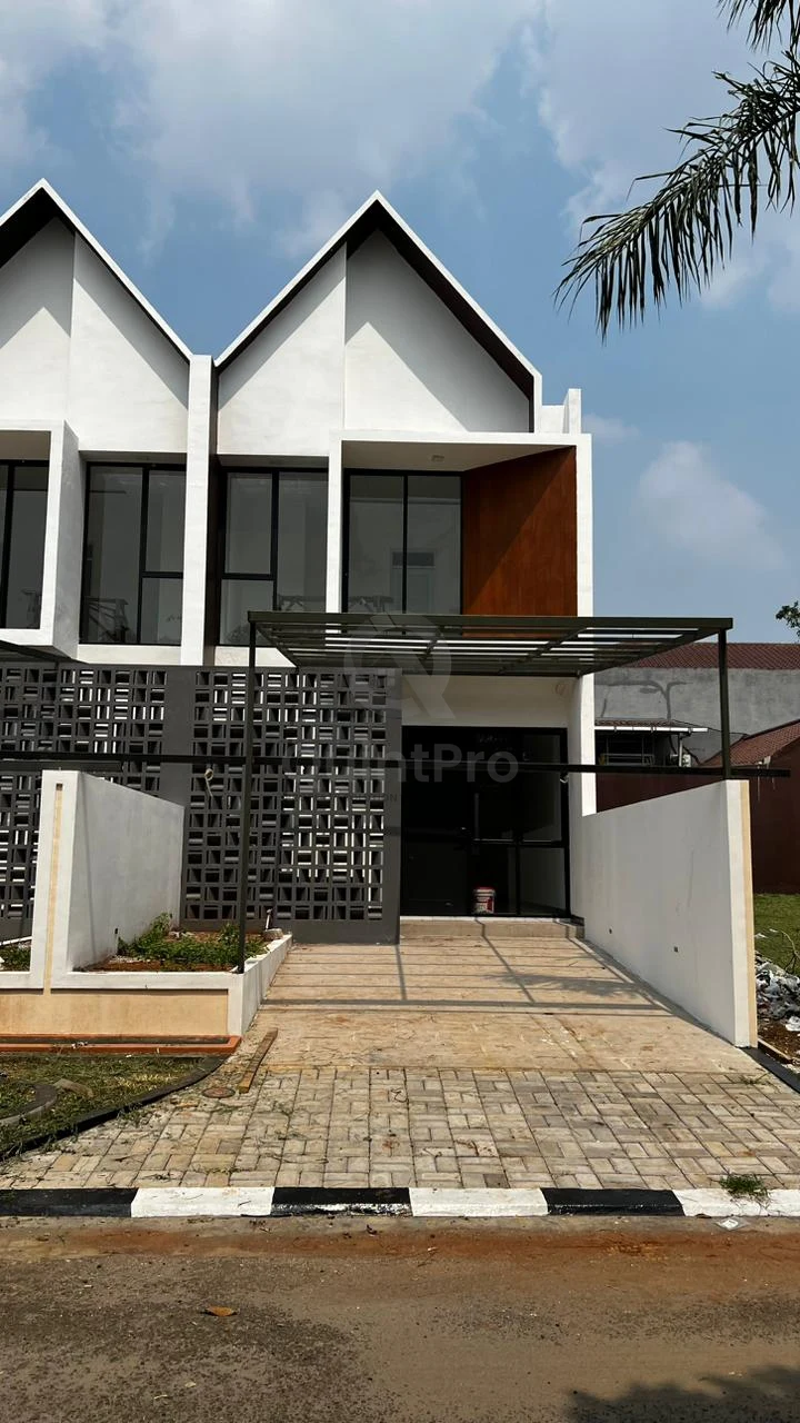 Rumah Modern 4KT Hook 146m² di Griya Loka BSD, 5 Menit Toll Bebas Banjir