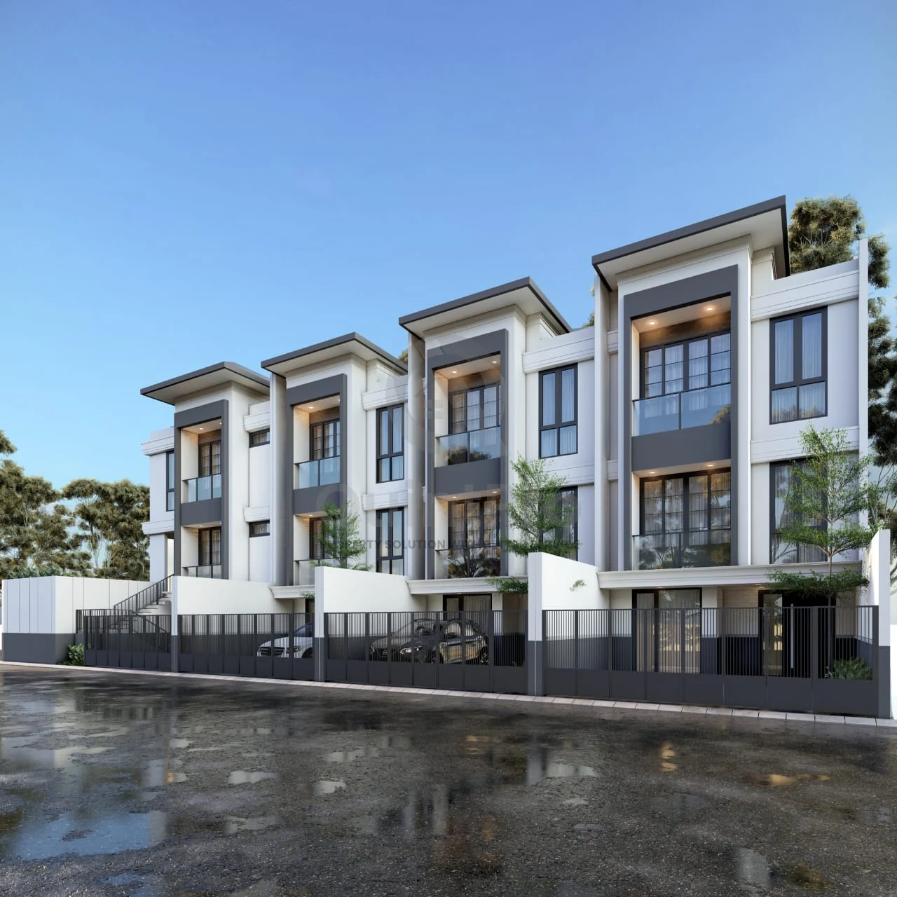 Rumah Modern 5+1KT 3 Lantai di Boulevard Citra Tangerang, SHM One Gate System — foto 2
