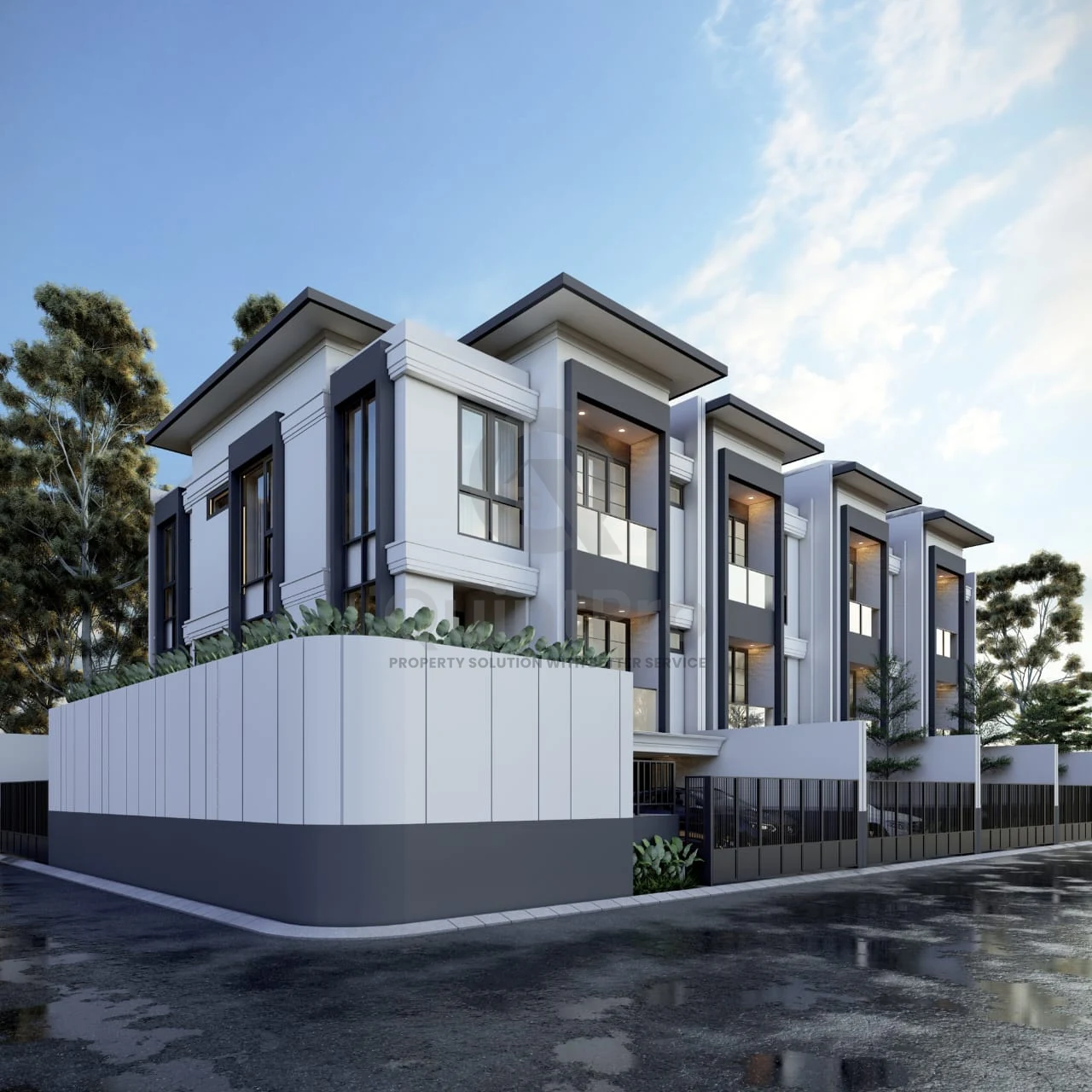 Rumah Hook 5+1KT di Boulevard Citra Tangerang, 3 Lantai Modern SHM